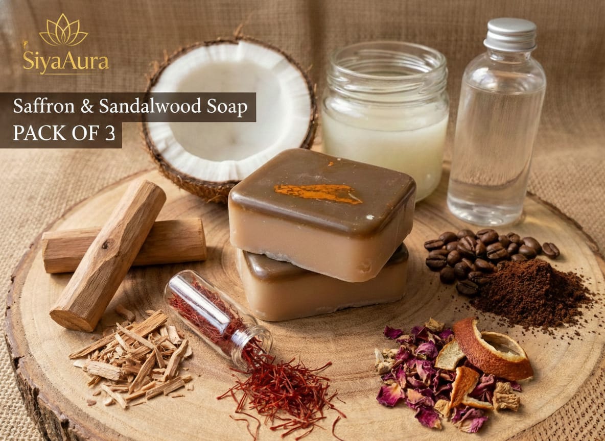 siyaaura1 Saffron & Sandalwood Soap
