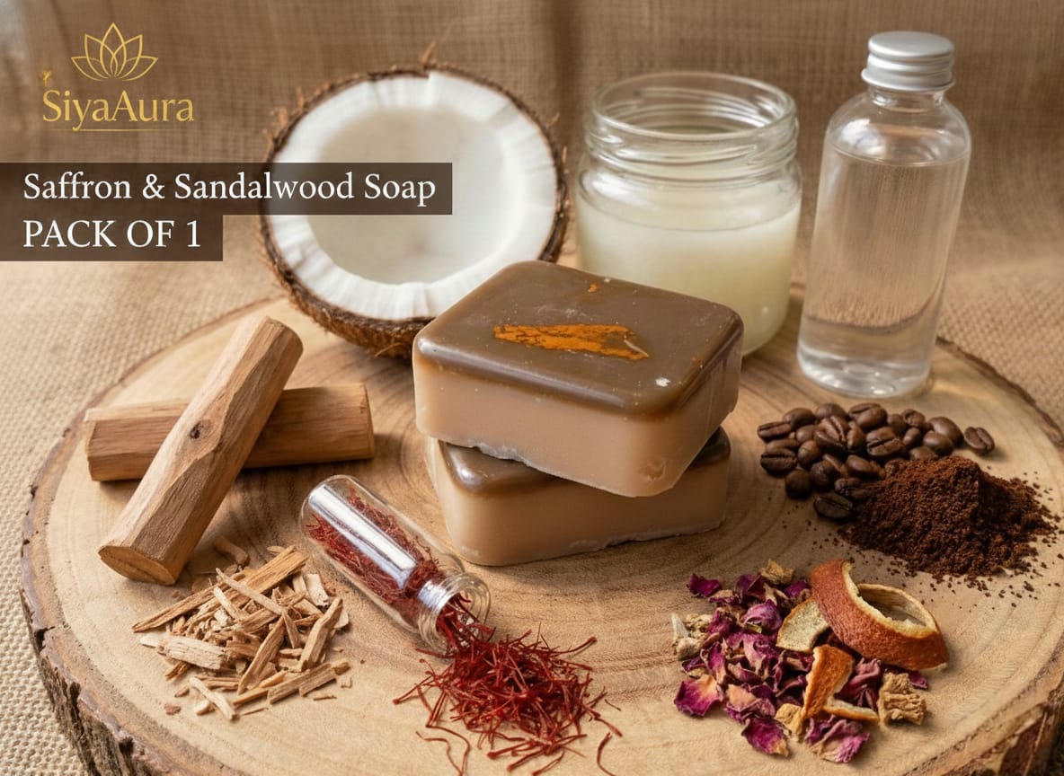 siyaaura1 Saffron & Sandalwood Soap