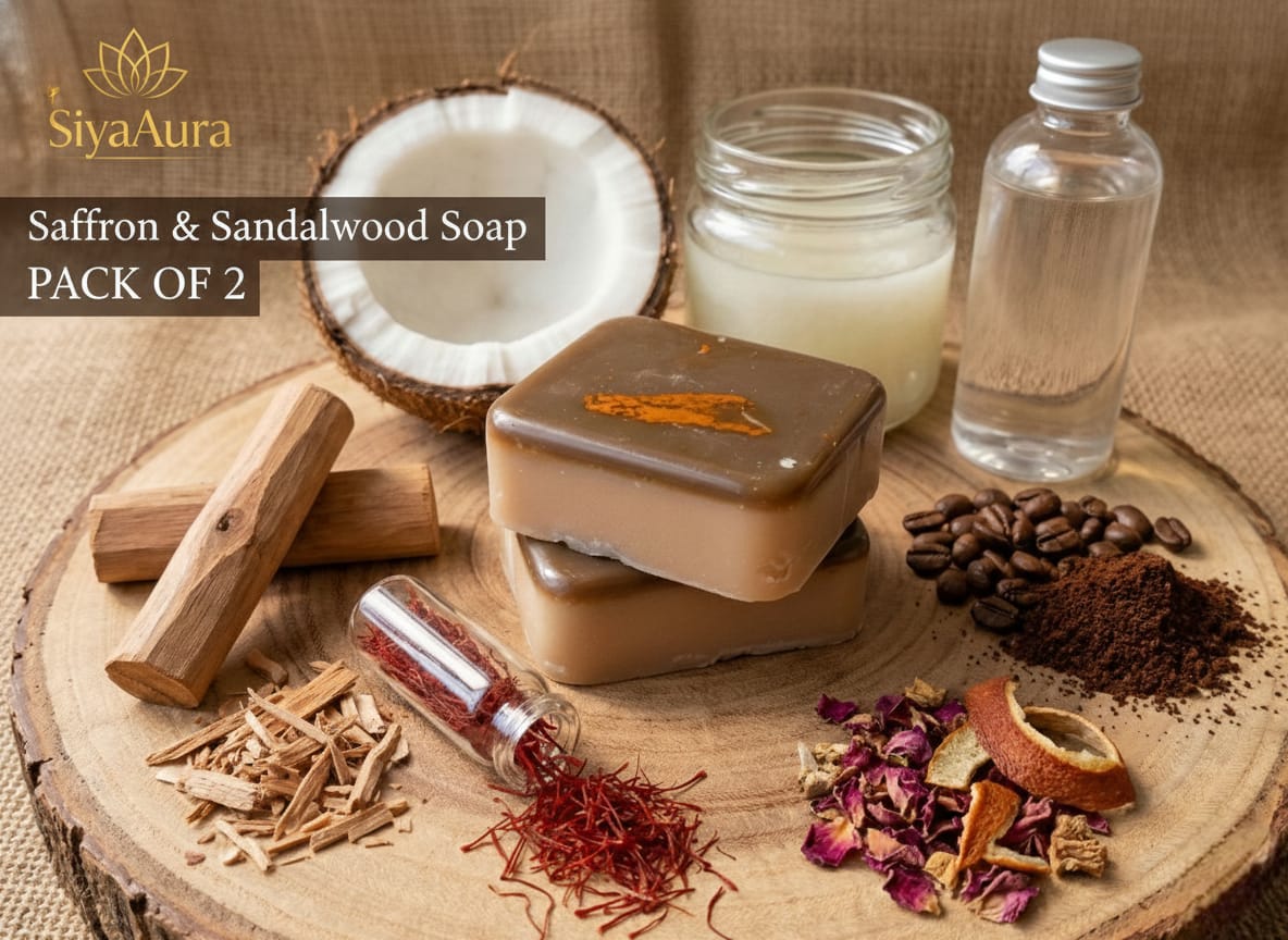 siyaaura1 Saffron & Sandalwood Soap