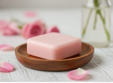 Siyaaura Pink Rose Luxury Artisan Soap – Handmade Moisturizing Bathing Bar (100g)