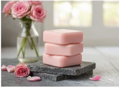 Siyaaura Pink Rose Luxury Artisan Soap – Handmade Moisturizing Bathing Bar (100g)
