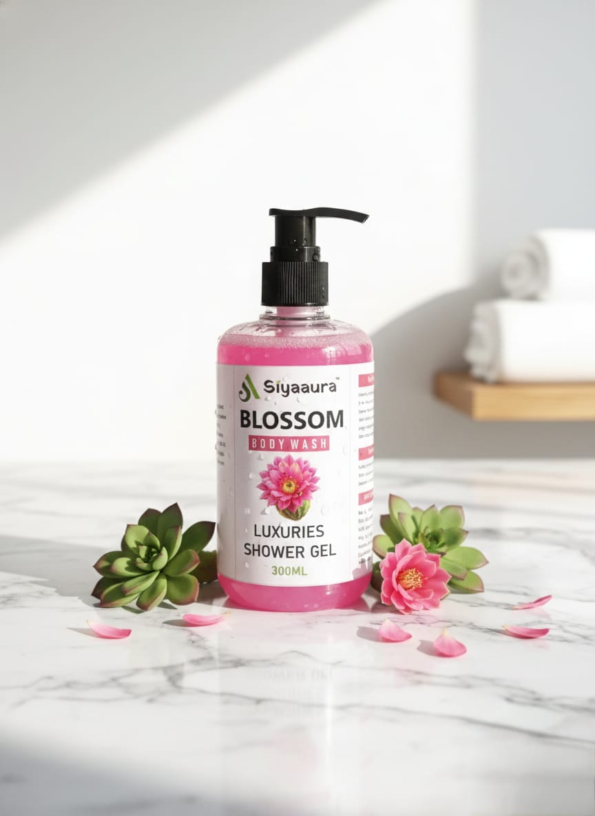 Siyaaura Blossom Luxury Shower Gel – 300ml | Hydrating Floral Body Wash