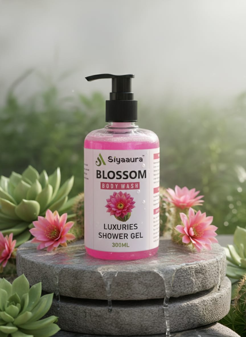 Siyaaura Blossom Luxury Shower Gel – 300ml | Hydrating Floral Body Wash