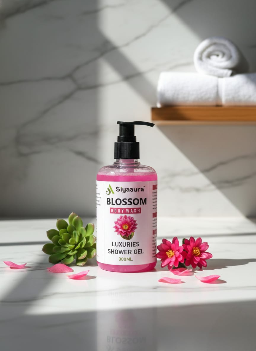 Siyaaura Blossom Luxury Shower Gel – 300ml | Hydrating Floral Body Wash
