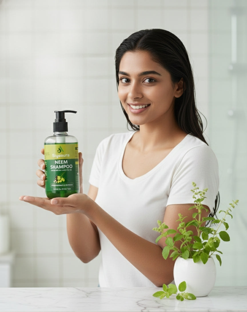 Siyaaura Neem Shampoo – With Neem Oil & Tea Tree Oil | Strengthens & Purifies