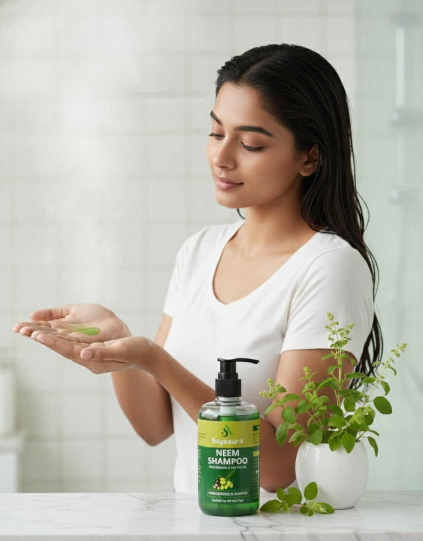 Siyaaura Neem Shampoo – With Neem Oil & Tea Tree Oil | Strengthens & Purifies