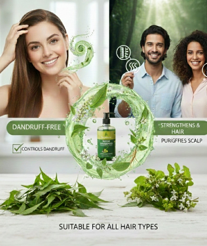 Siyaaura Neem Shampoo – With Neem Oil & Tea Tree Oil | Strengthens & Purifies